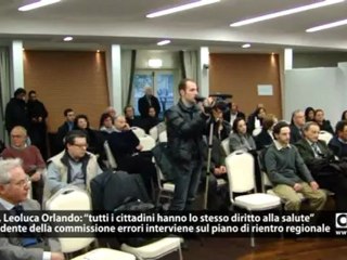 Sanità: Orlando, a breve relazione sulla Calabria