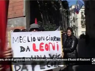 Catanzaro, sit-in di protesta della Fondazione Opera S.Francesco d’Assisi di Rizziconi