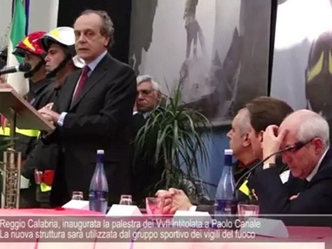 Nitto Palma a Reggio per inaugurare la palestra dei Vigili del Fuoco