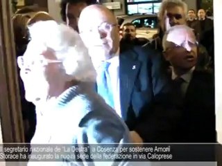Comunali: Francesco Storace a Cosenza