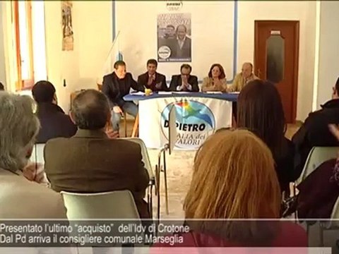 Presentato l’ultimo “acquisto” dell’Idv di Crotone