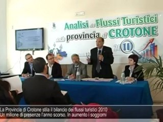 La Provincia di Crotone stila il bilancio dei flussi turistici 2010