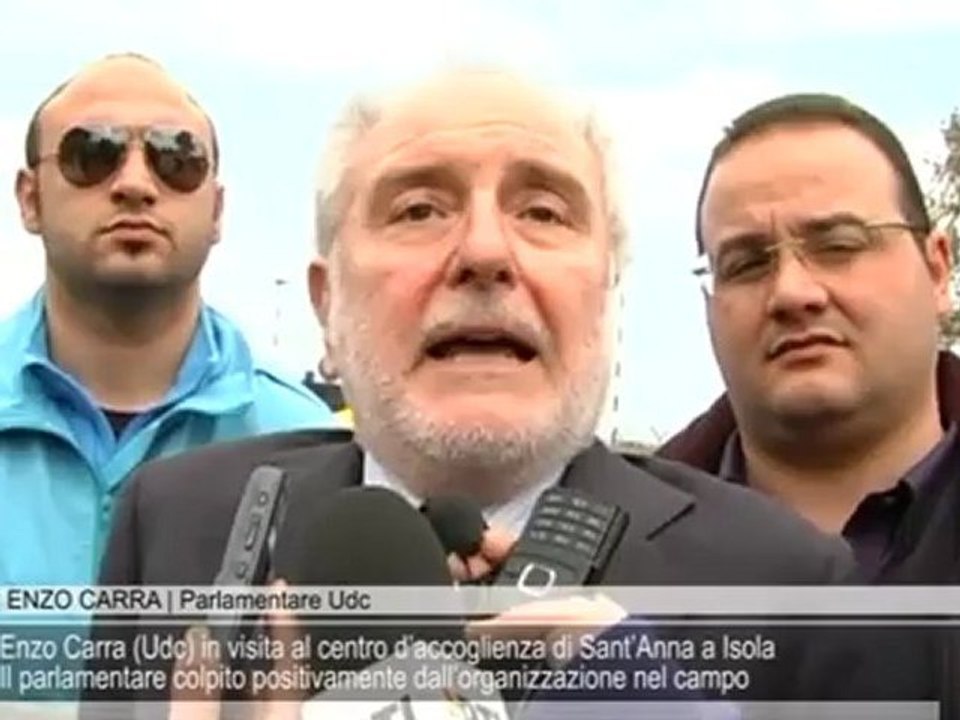 Enzo Carra (Udc) in visita al centro d’accoglienza di Sant’Anna