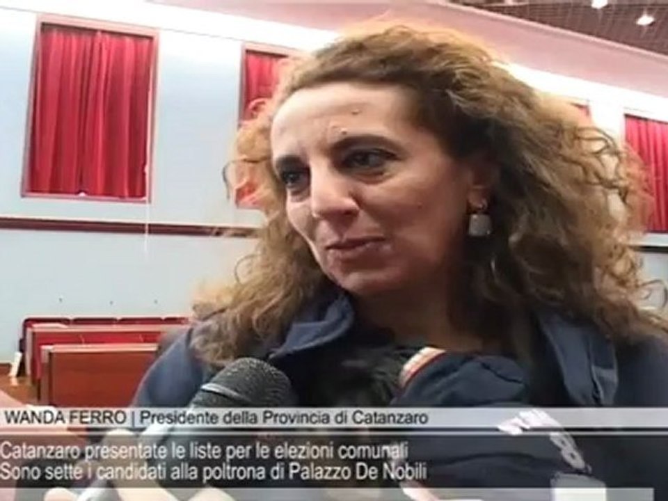 Catanzaro presentate le liste per le elezioni comunali