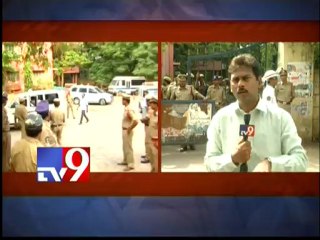Tight security at Nampally court