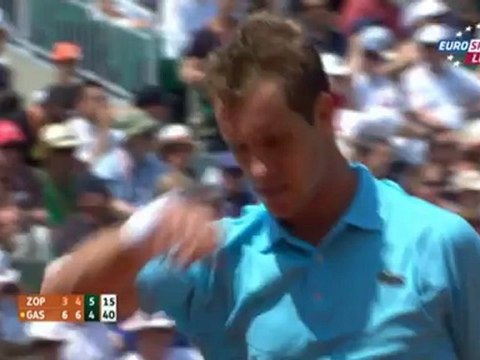 Tennis. 2012.05.29. Roland Garros 2012. 1st round. Zopp - Gasquet 222