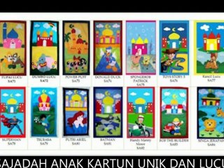 sajadah anak kartun unik dan lucu di daily motion