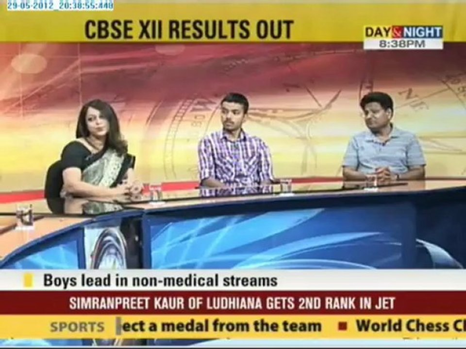 Prime CBSE XII Results Out 29 May 2012 Part 1