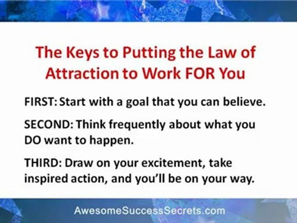 Success Thinking. Put the Law of Attraction to Work for You and Think Successfully