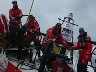 Round-the-world boat narrowly avoids collision with whale