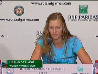 Roland Garros, 1er tour - Kvitova : “Je me sens bien”