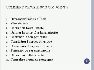 Le choix du conjoint entre raison et sentiments 2