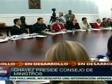 Presidente Chávez encabeza Consejo de Ministros