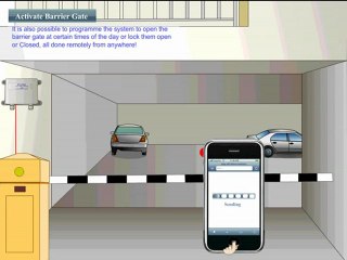 GSM Activate Barrier Gate