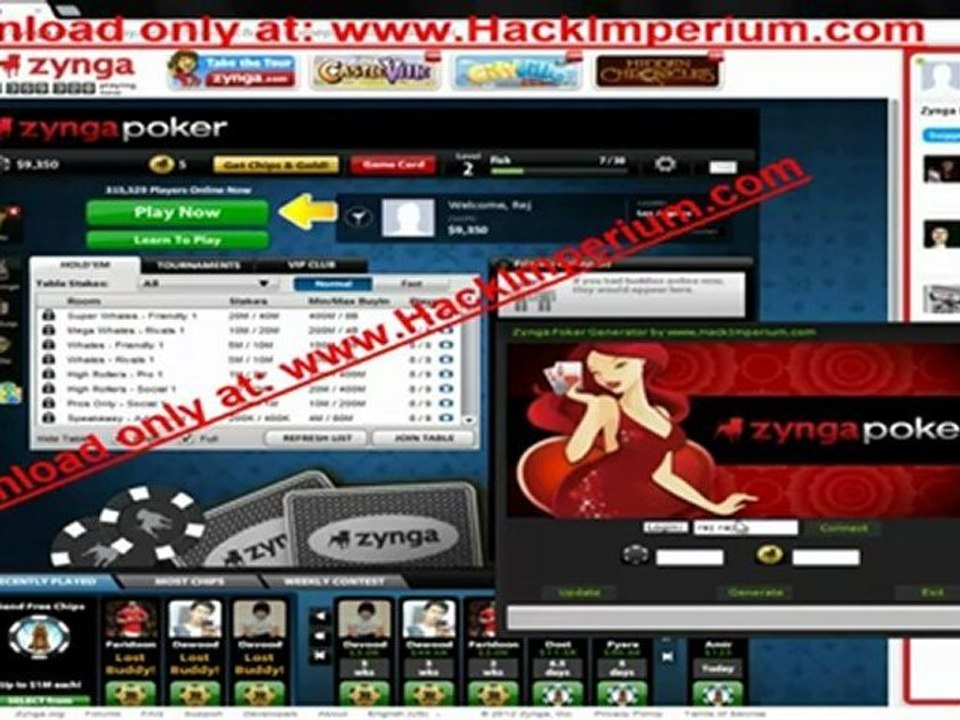 Zynga Poker Hack Cheat [FREE Download] June 2012 Update