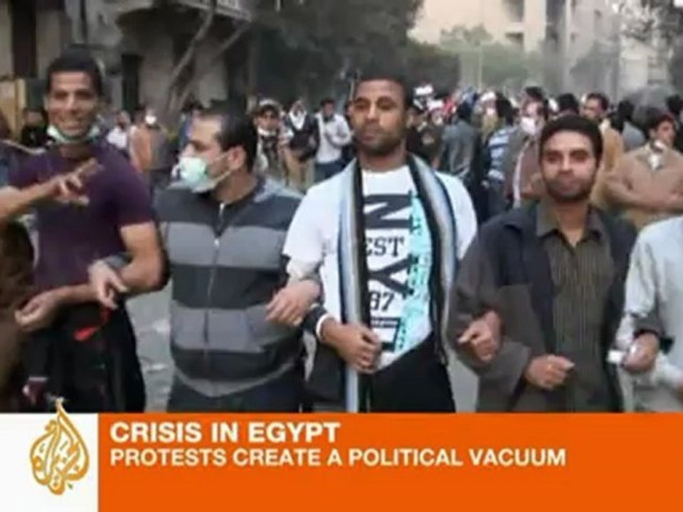 Violence ends brief truce at Egypt protest