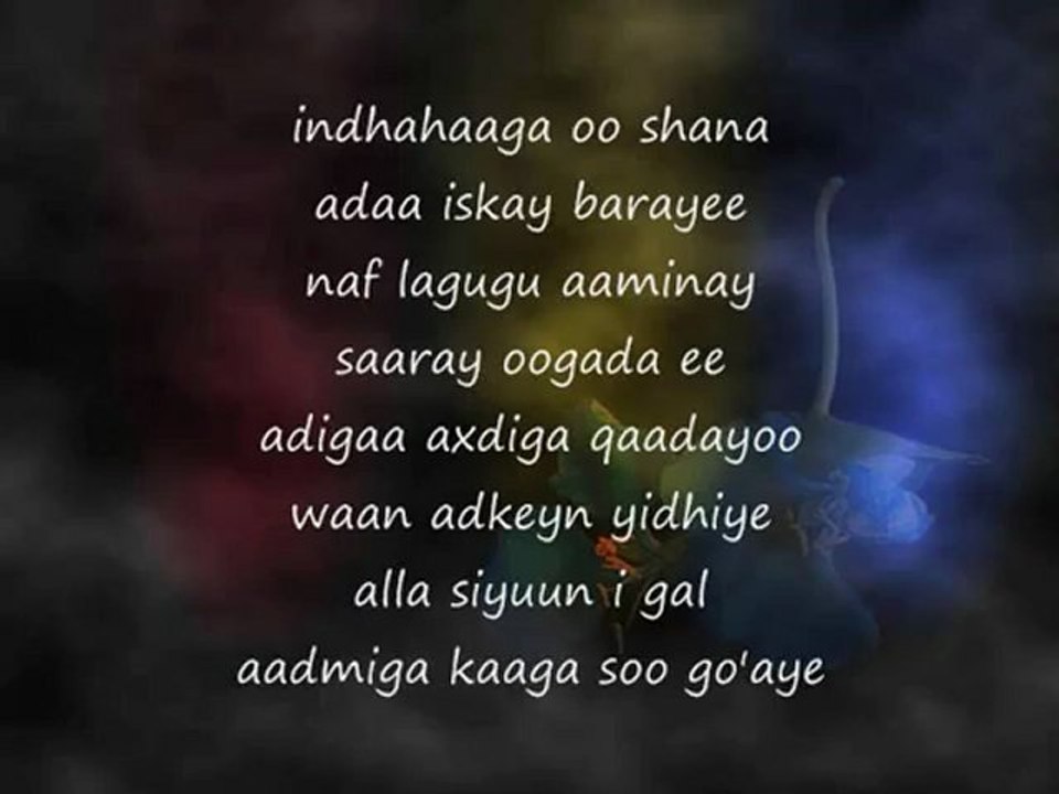 Somali Lyrics -  Song  - Ixtiraam - By Farhia Fiska