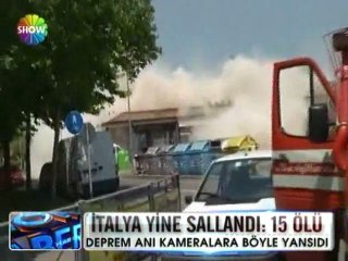 İtalya'da deprem anı kamerada - 29 mayıs 2012
