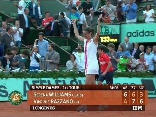 ROLAND GARROS 2012 - Le match du jour - S.WILLIAMS-V.RAZZANO - Mardi 29 mai