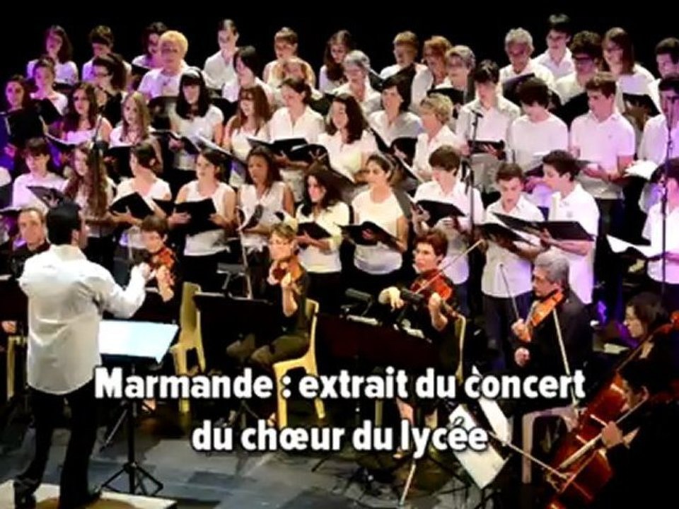 Marmande: concert du choeur du lycée