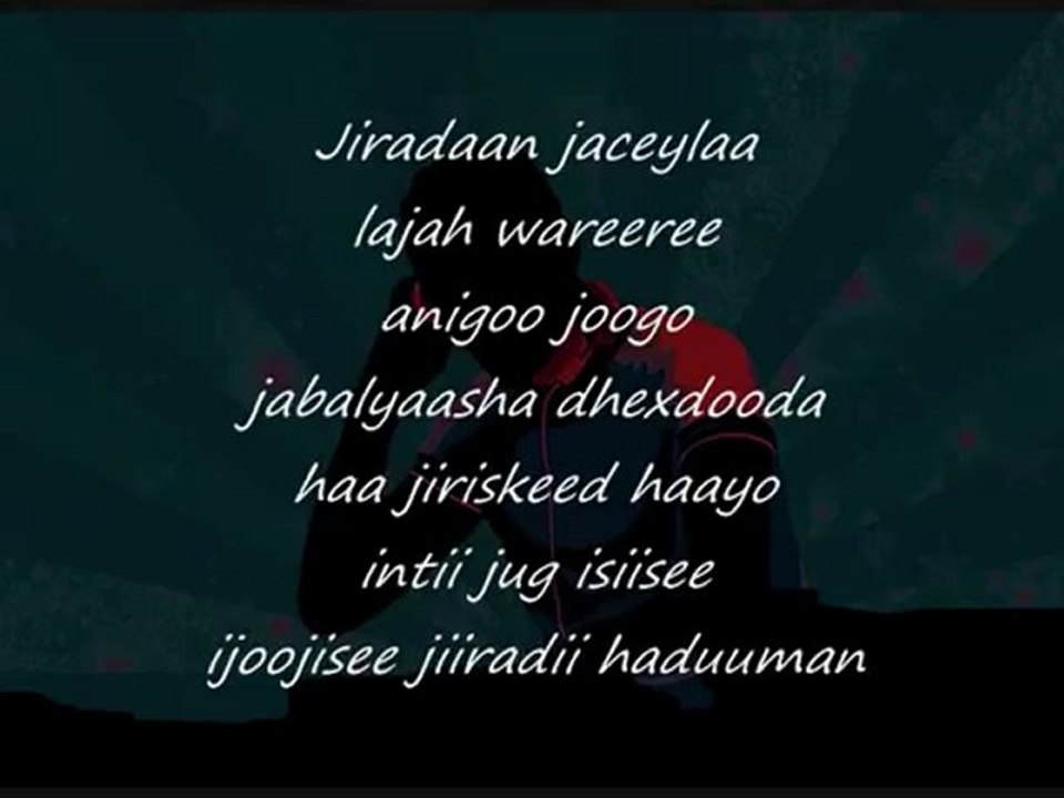 Somali Lyrics - Song - Jiidki Afgooye - Mahamed Qarabadileey