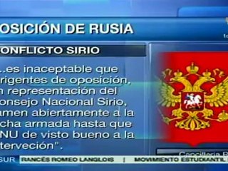 Rusia vetará iniciativas de injerencia militar en Siria
