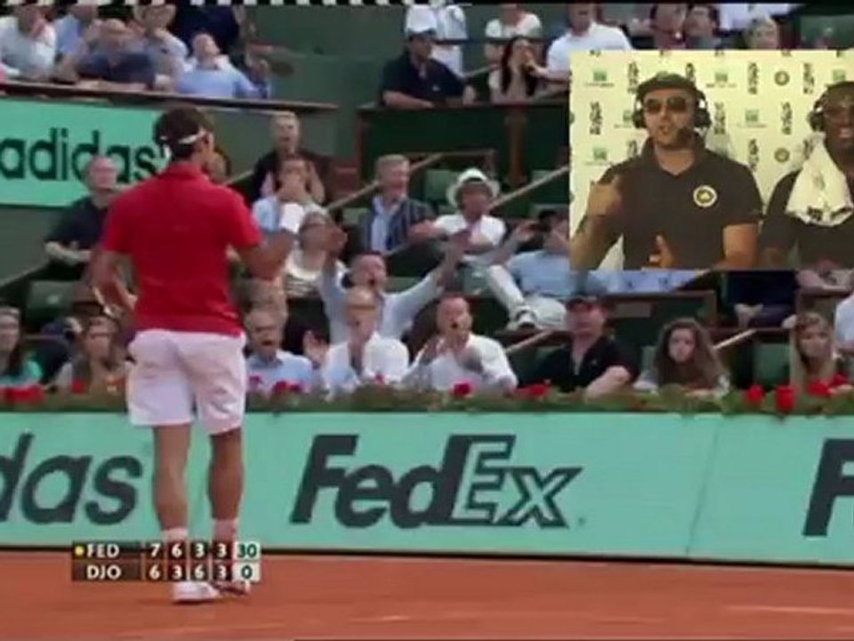 Mardi 29 mai 2012 - Federer vs Djokovic - Cabarkapa & Modibo