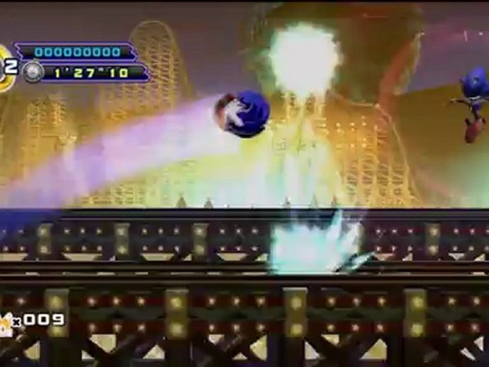 Sonic the Hedgehog 4 : Episode II - Zone White Park BOSS : Metal Sonic attaque