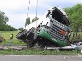 Accident de camion citerne à Hérouville
