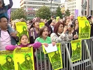 Euphoric fans welcome home Eurovision winner Loreen.