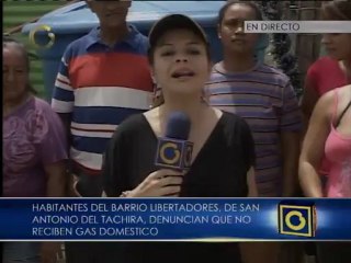Habitantes del Barrio Simón Bolívar en Táchira evitaron el paso de un camión de Pdvsa Gas