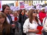 Norveç'te kamu çalışanları greve gitti
