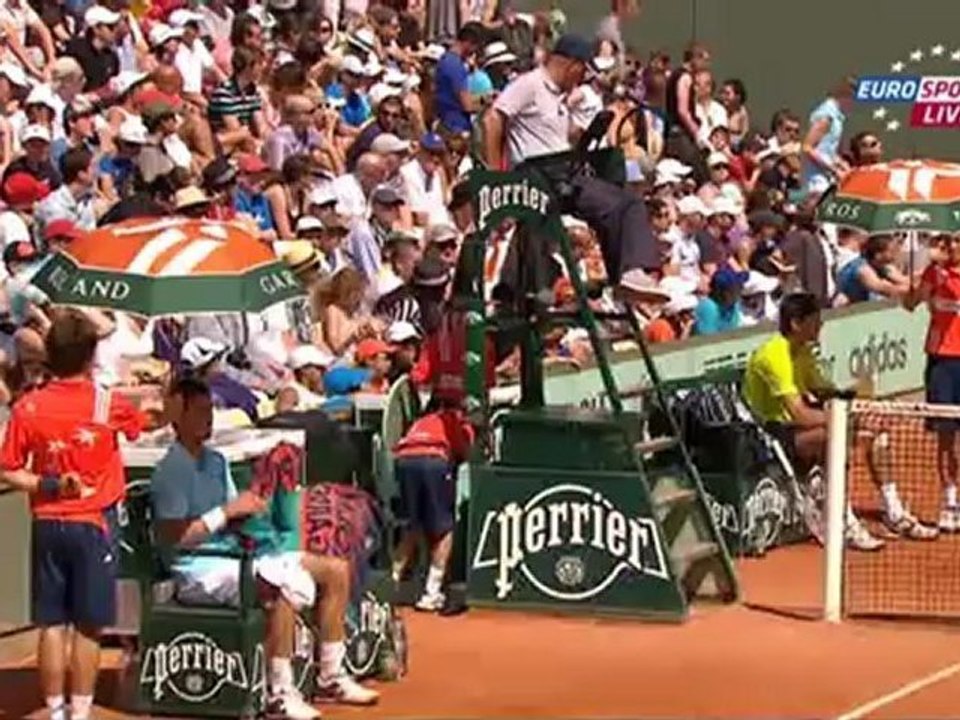 Tennis. 2012.05.30. Roland Garros 2012. 2nd round. Juan Martin del Potro - Edouard Roger-Vasselin 111