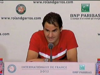 Roland Garros, 2er tour - Federer : “J’aime jouer contre les plus jeunes”