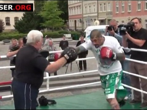 Szpilka - Basile: El Paton na treningu otwartym - tarczowanie