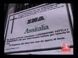 Napoli - La protesta dei dipendenti Assitalia contro l'ipotesi di tagli (live 30.05.12)