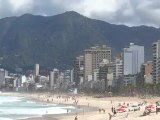 Bresil- rio de janeiro: superbe vidos du toit de rio vue sur ipanema
