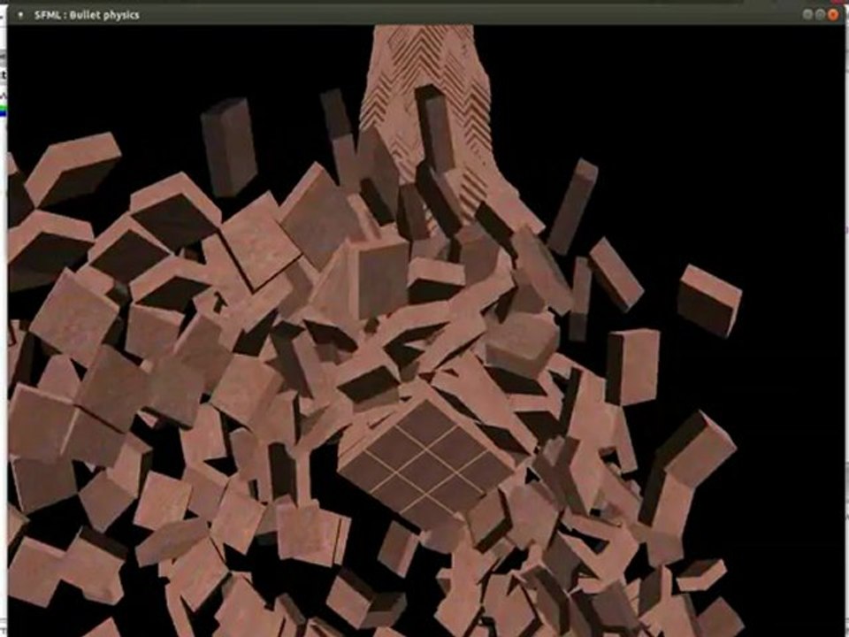 Bullet test moteur physique c++