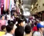 Syria فري برس حلب منبج مظاهرة بعد العصر في السوق الرئيسي 29 5 2012 Aleppo
