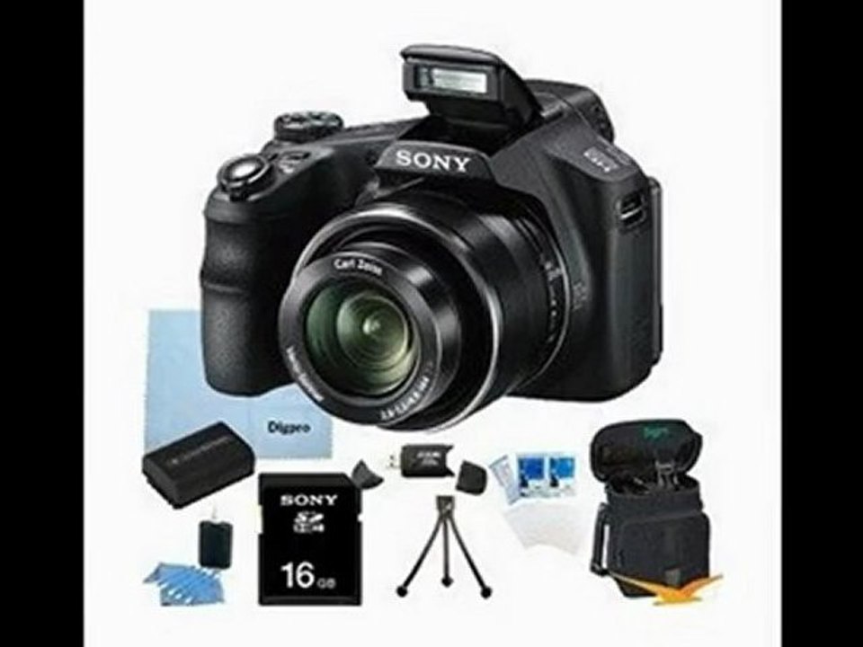 Sony Cyber-shot DSC-HX200V 18.2 MP Exmor R CMOS Digital Camera with 30x Optical Zoom and 3.0-inch LCD BUNDLE with Sony 16GB Card
