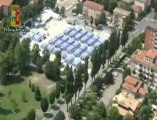 Le devastazioni del sisma in Emilia viste dall'elicottero della Polizia di Stato