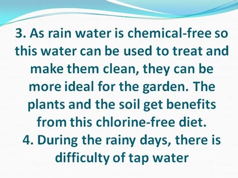 How to utilize rain water through barrels