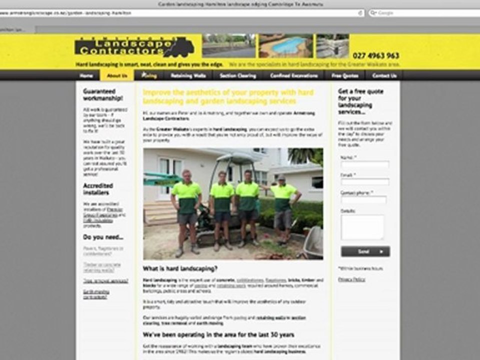Hard landscapers in Hamilton