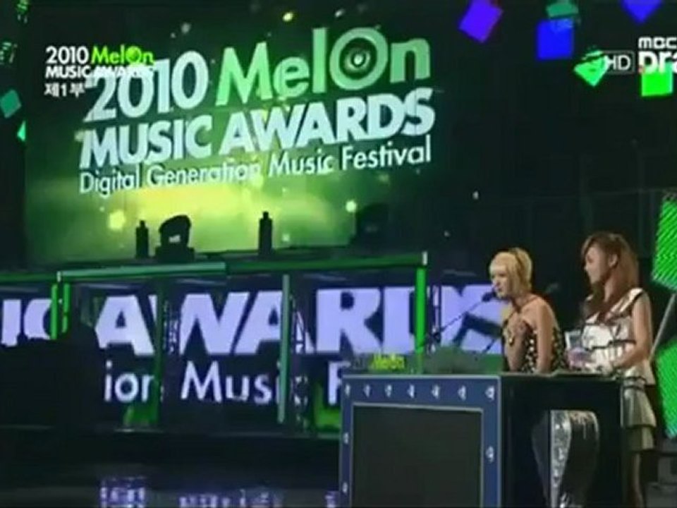 【10.12.15】2010Melon Music Awards Miss A - 最佳現場獎