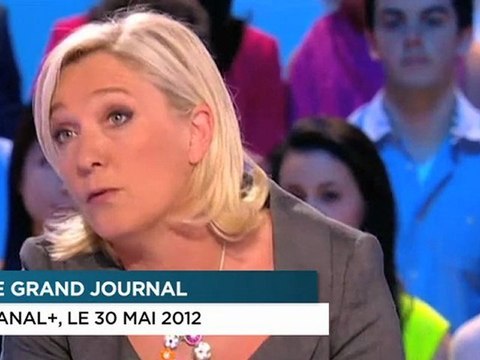 Marine Le Pen tacle Le Grand Journal : Cela ne m'étonne pas qu'il y ait 1 million de téléspectateurs de moins