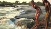 Filles défient la mort at Victoria Falls! Devil's Pool, Livingstone Island, Zambia