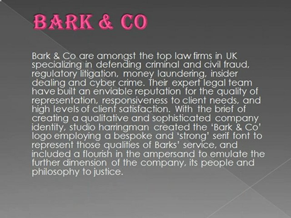 Bark&Co Presentation