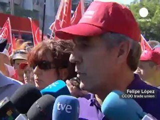 Miles de mineros protestan en Madrid contra los recortes...