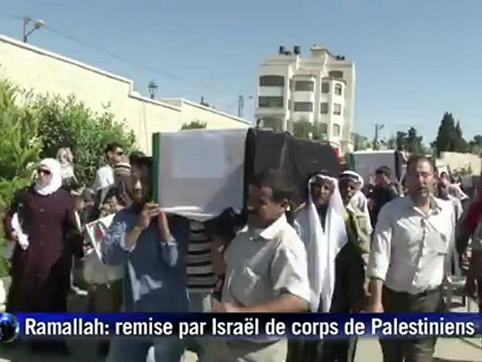 Remise par Israël des restes de combattants palestiniens