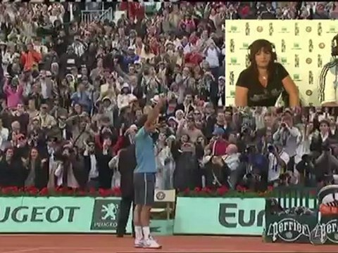 Jeudi 31 mai 2012 - Federer vs Soderling - Christina & Daniel